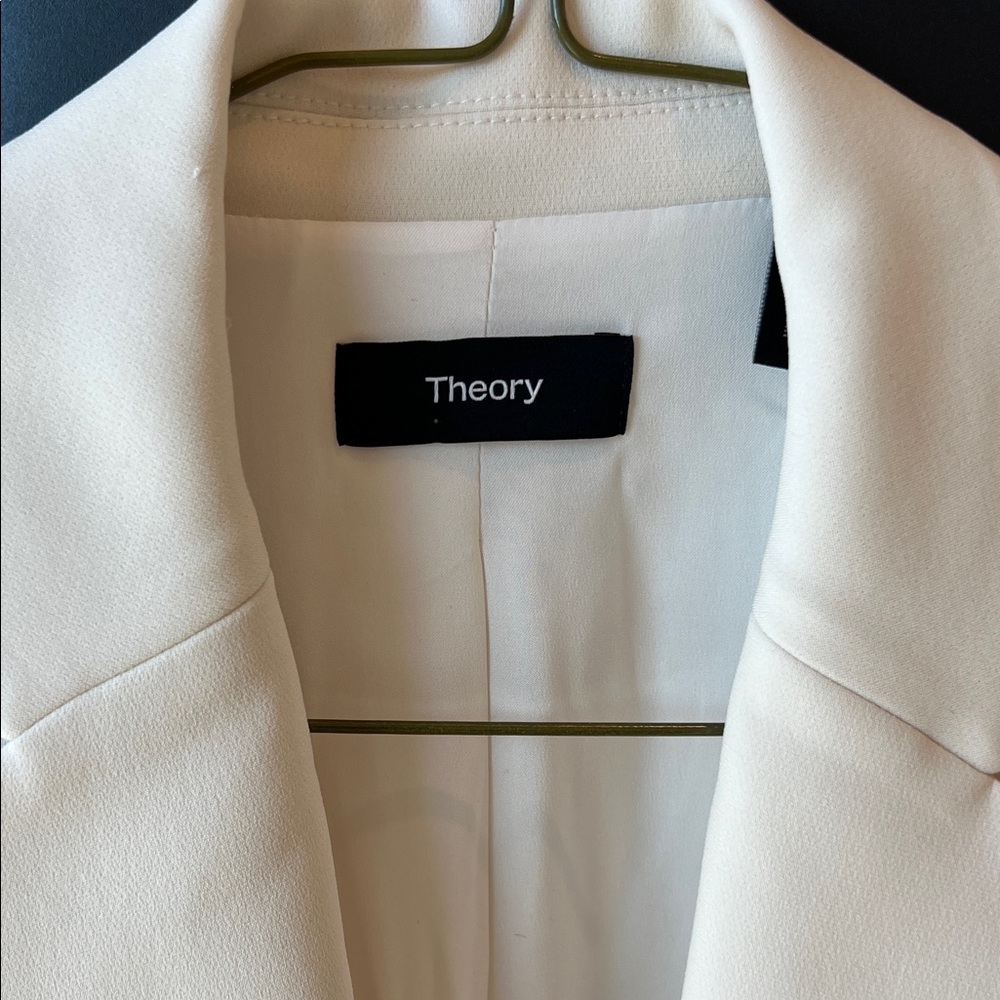 Theory Women's Ivory Blazer - Picture 2 of 2